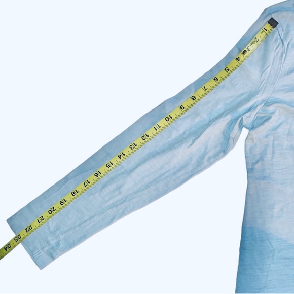 Old Navy Light Blue Slub Knit Shirt Sz L - Picture 4 of 5